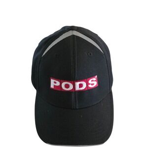 PODS Black Baseball Cap Hat Adjustable Adult Moving Storage‎ Company